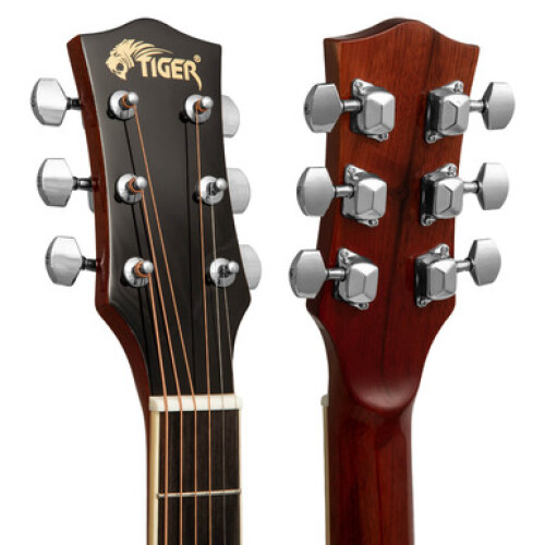 Tiger ACG2-RD Full-size Acoustic Steel-string Guitar Pack for 2