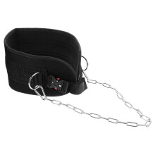 Weight Belt Weight Lifting Waist Belt Chain Fat Fitness Dipping Weighted Exercises Sports Belt black