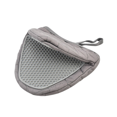 Küchen-Silikon-Ofenhandschuhe, rutschfeste Griffhandschuhe,-Grau