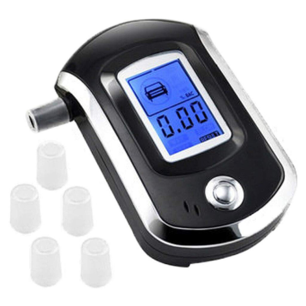 Breathalyzer Portable LCD Digital Display Alcohol Tester Drunk Driving Detector Precise Quick Response