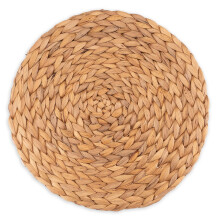 Coasters made of water hyacinth seagrass pot coasters in a set of 4 wipeclean coasters 25 cm place mats small and round 4 pieces Natural