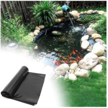 Pond Liner 0.5mm, 1m x 4m, Durable, Natural Looking Ponds and Waterfalls, Ideal for Koi Ponds and Water Gardens