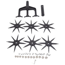 Garden Soil Scarifier Rotary Cultivator Lawn Ripper 2 in 1
