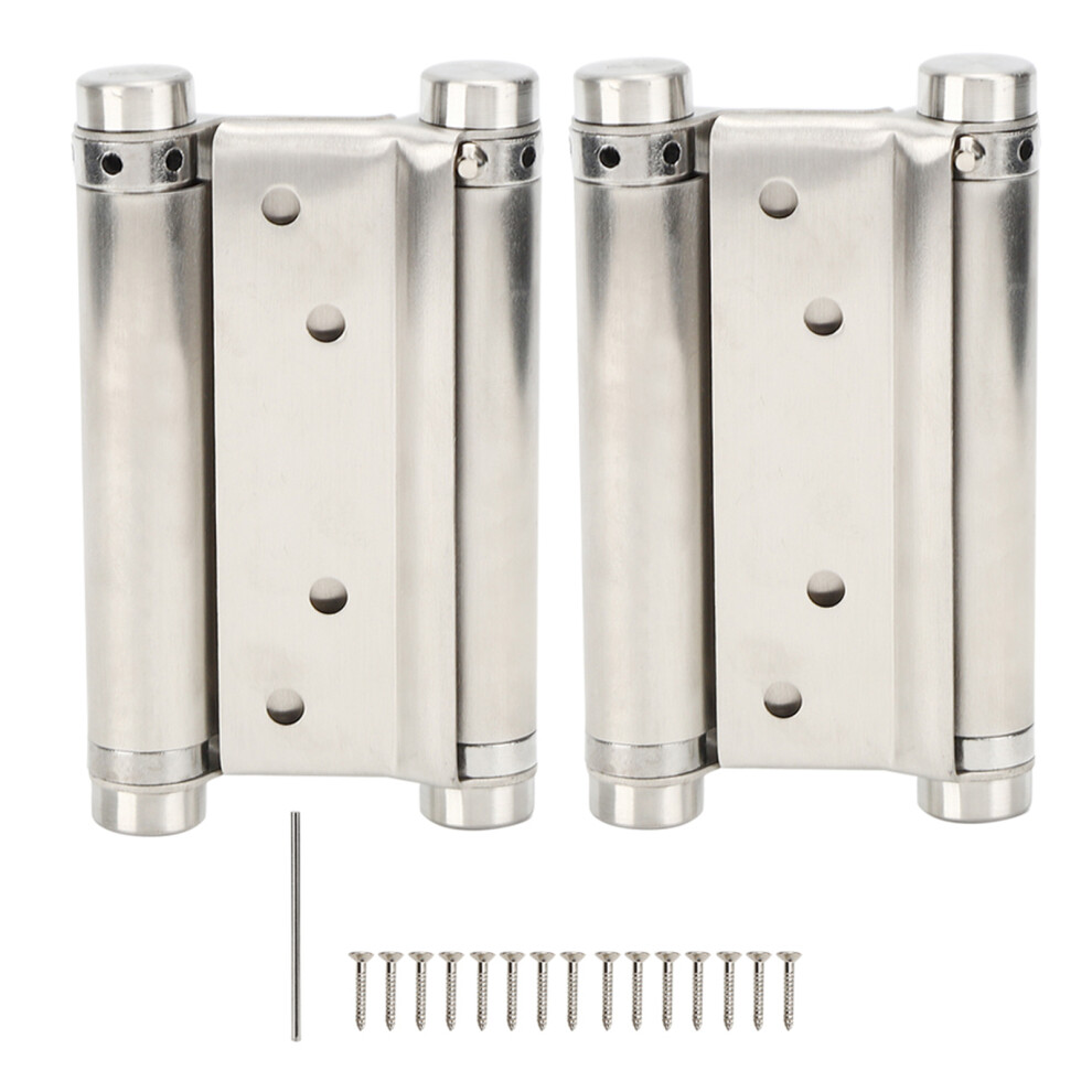 Heavy-Duty Commercial Hinges, Bidirectional Door Hinges For Cafe Saloon Pub Swinging Doors, Stainless Steel Self-Closing Hinges 9198585921795