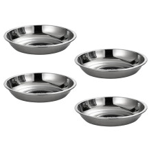 4-teiliges Serviergeschirr aus rostfreiem Stahl,-14cm