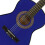 Blue 3/4 Classical Guitar by Mad About - Colourful Guitar with Bag 4
