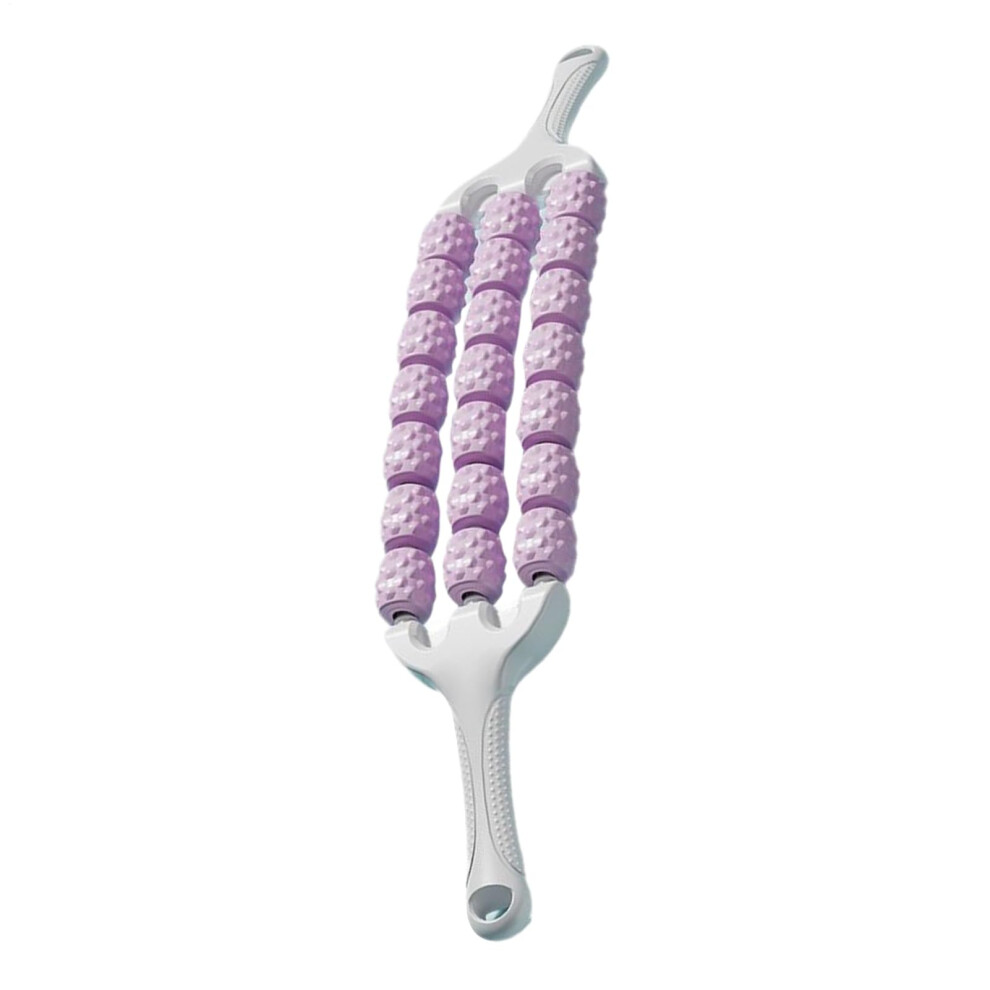 Massage Roller Stick for Muscle Relaxation  Hand Massager for Sports  Yoga, Purple
