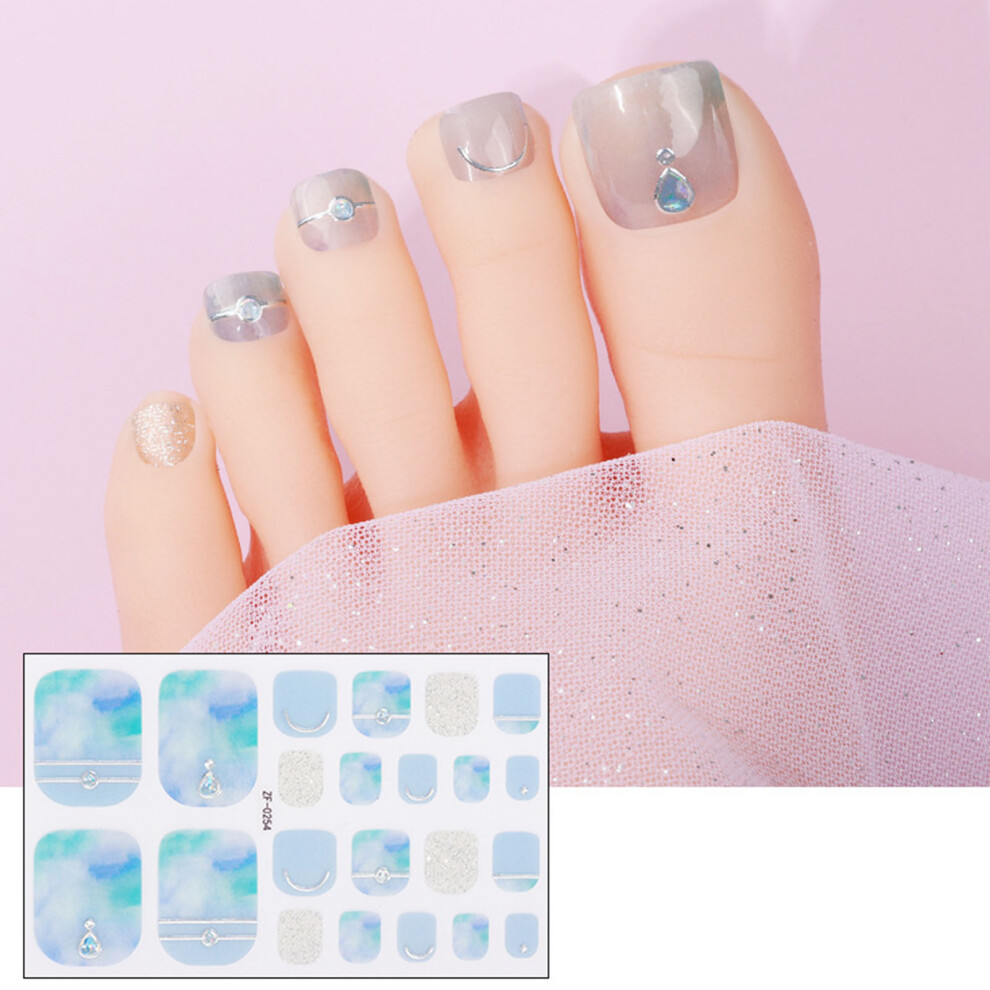 Toenail Polish Strips Adhesive Toenail Stickers Waterproof-0254