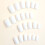 24Pcs Square Glossy Press On Nail Modern Artificial Fingernails 6