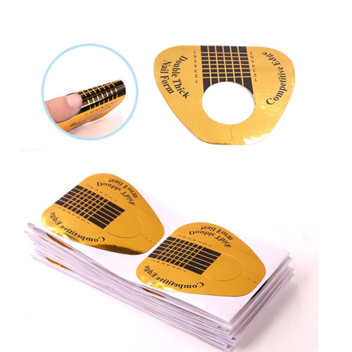 100 Pieces Nail Sculpting Forms With Strong Adhesive Nail-13 2