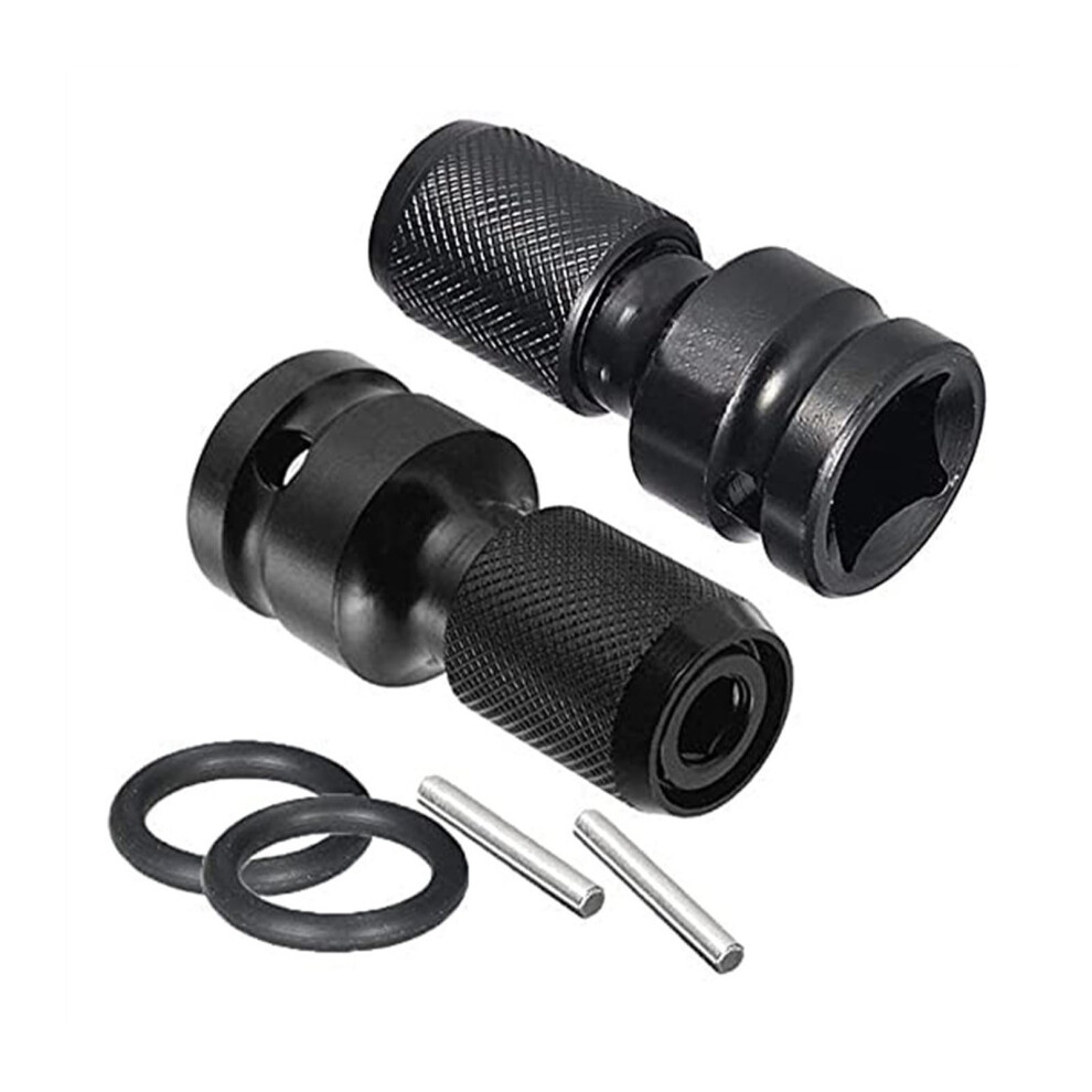 Universal Adaptive Wrench Adapter Socket 1/2 Inch Square To 1/4 Inch Hex Ratchet Socket Converter 2 Pack 9119770108524