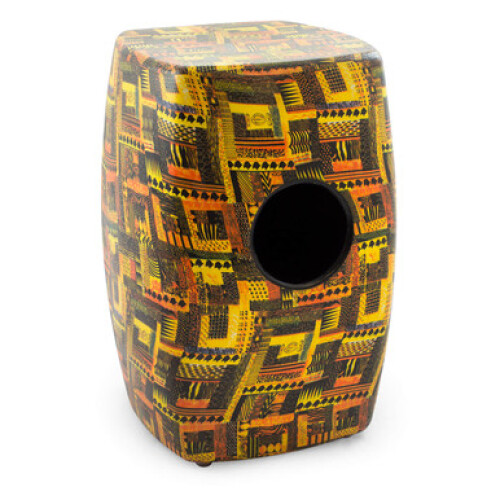 World Rhythm CAJ3 Cajon with Zebrawood Finish Playing Surface 1