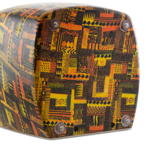 World Rhythm CAJ3 Cajon with Zebrawood Finish Playing Surface 2