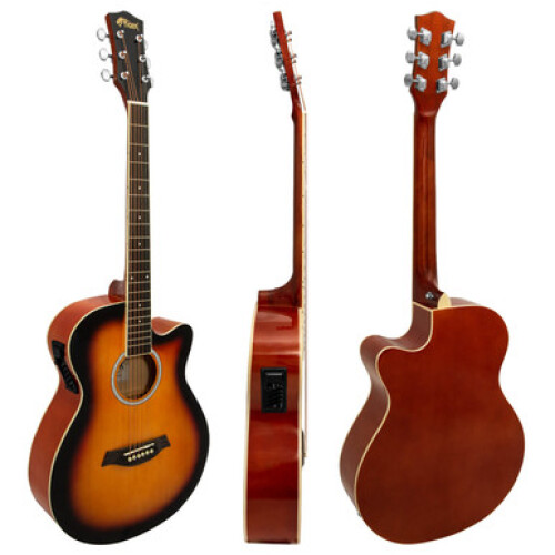 Tiger Electro Acoustic Guitar for Beginners - Sunburst 1