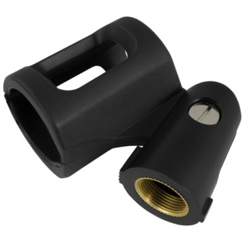 Tiger MCA84-BK Microphone Clip with Rubber Grip and Thread Adaptor - 2