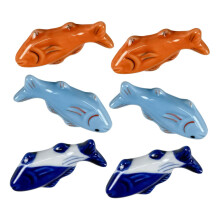 6 pieces Japanese chopstick holder goldfish shape antislip table decoration for chopsticks and forks for dining table decoration gift idea