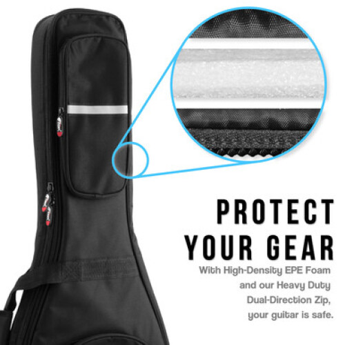 Tiger 18mm Padded Classical Guitar Gig Bag - Premier Carry Case 2