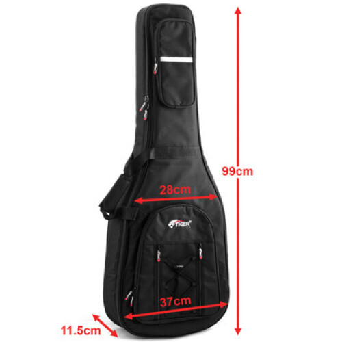 Tiger 18mm Padded Classical Guitar Gig Bag - Premier Carry Case 1
