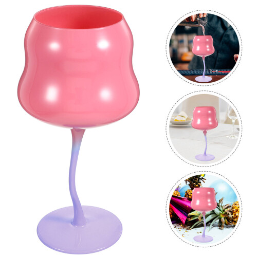 Taça De Vinho Com Haste Forma De Rosa Para Festa 2
