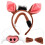 Conjunto Cosplay Orelhas Nariz Falso 6
