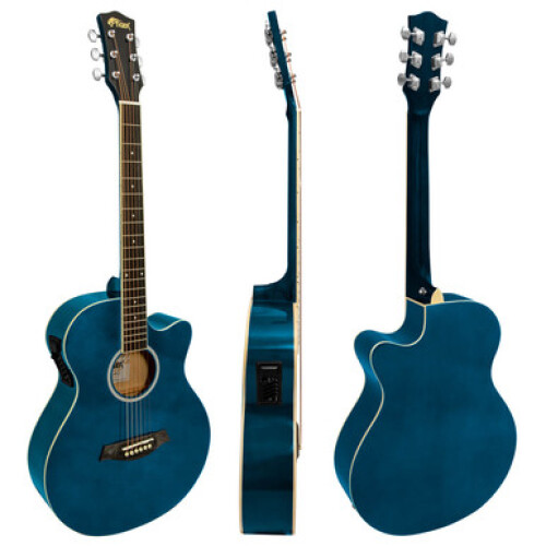 Tiger Electro Acoustic Guitar for Beginners - Blue 1