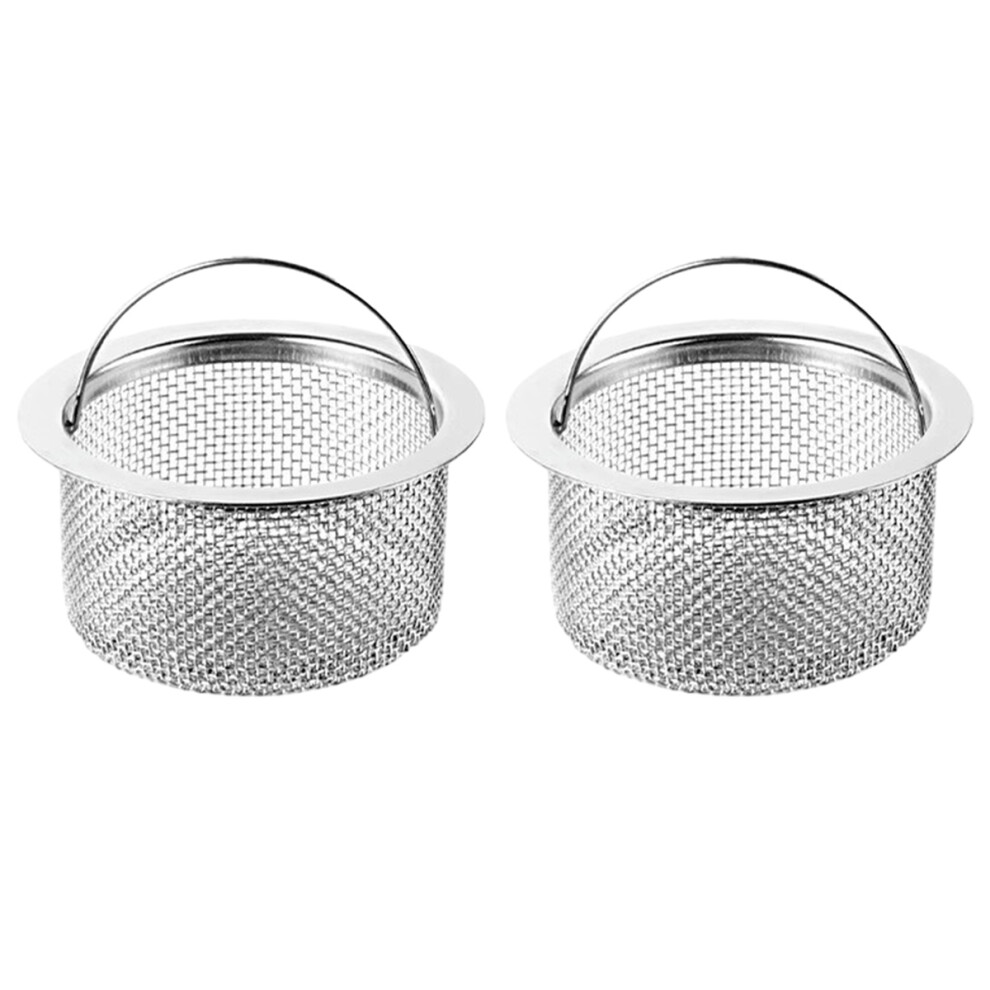 Stylish Mesh Strainer Basket, Prevent Debris Clogging, 2Pcs Stainless Steel Drain Protector For Kitchen Bathroom Sinks 9554910851678