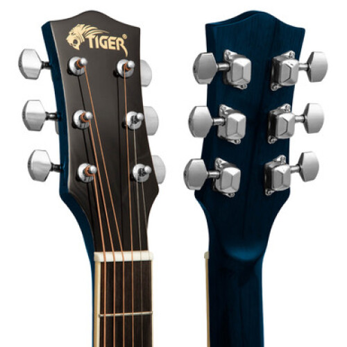 Tiger Electro Acoustic Guitar for Beginners - Blue 2