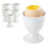 Egg Cups Set of 6 White Porcelain Stackable 7x5.2cm for Breakfast 1