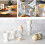 Egg Cups Set of 6 White Porcelain Stackable 7x5.2cm for Breakfast 2