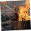 Outdoor Fire Pit Poker Stainless Steel Fireplace Tools 3