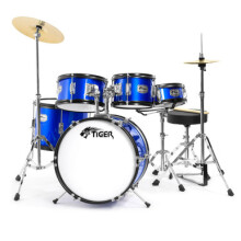 Tiger 5 Piece Junior Drum Kits - Drum Sets for Kids With 6 Months Free