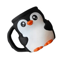 Porte-pinte de crème glacée, joli pingouin,-Pas de cuillère