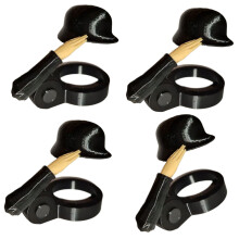 Effiziente Soldaten-Bierdeckel-Flaschenabdeckung für-4 schwarz