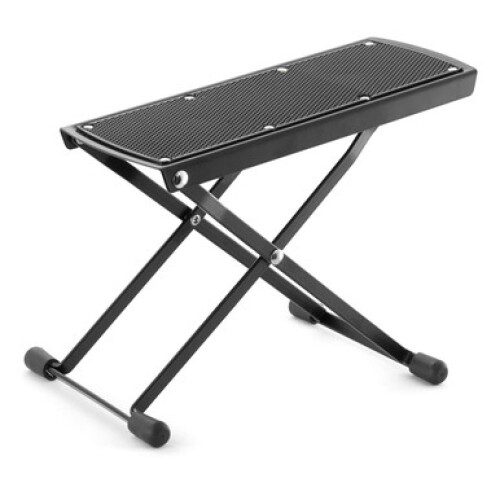 Tiger GST35 Guitar Footstool, Height Adjustable Folding Footrest -