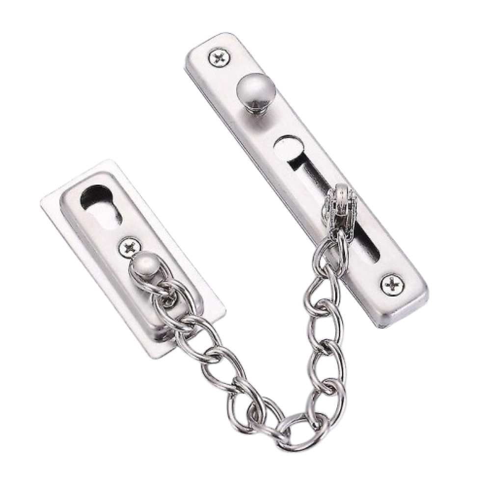 Stainless Steel Door Chain Lock, Security Door Lock With Anti-Rust Surface-Mounted Lock For Enhanced Privacy And Safety 9198585921528
