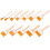10Pcs Artist Craft Flat Paint Brushes Set Soft Bristle-Size 5 2