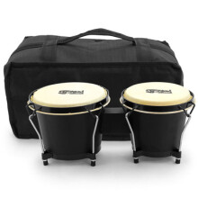 Bongo Drums with Bag by Mad About - 6 & 7 inch Oak Bongos, Hand Drums