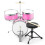 Tiger Junior Kids Drum Kit, 3 Piece Beginners Drum Set with Stool - 6