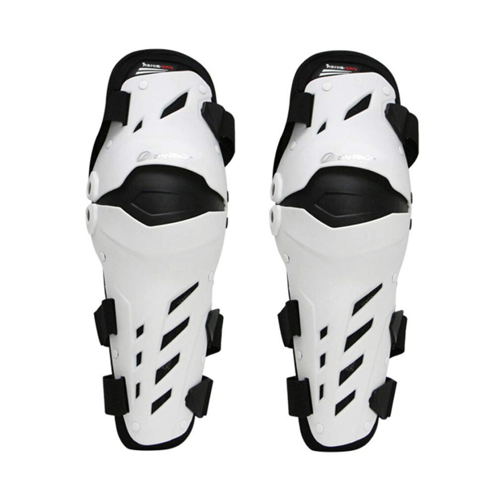 Motorcycle Knee Pads Impactresistant Shell Ergonomic Design For Motocross Riding Skateboarding White 9323874475844