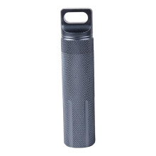 container made of aluminum alloy for outdoor use, doubleended, for hiking and survival Gray