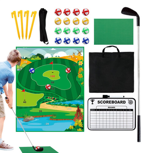 Golf set,   Battle Golf Game Set, Chipping mat with hookandloop balls, Childfriendly design