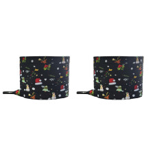 Holiday Themed Shoe Laces 120cm Long-Christmas Eve Sky 120cm