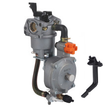 Hochwertiger Aluminium-Doppelkraftstoffvergaser für GX200 170F Generator, zuverlässiger Ersatz mit einfachem Installationskit für stabile Leistung