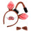Set Costume Da Cosplay Con Orecchie Codino Naso E Cravatta 10