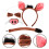 Set Costume Da Cosplay Con Orecchie Codino Naso E Cravatta 11
