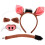Set Costume Da Cosplay Con Orecchie Codino Naso E Cravatta 5