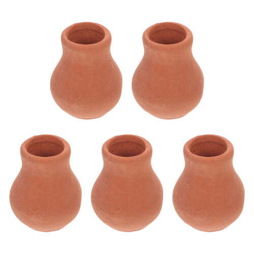 10 Mini Vasos Cerâmica Para De Bonecas E Paisagismo