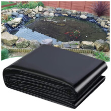 Heavy Duty HDPE Pond Liner 3x8m Flexible and Impermeable for Koi Pools, Easy Cut Garden Membrane, Durable, Leakproof