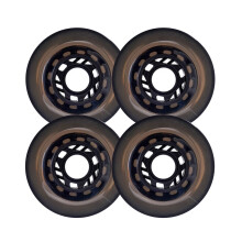 InlineSkate wheels, InlineSkate wheels 85A Outdoor Asphalt replacement 4pack Multicolored Multiple sizes (Grey, 80mm) 80mm Grey