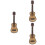 3Pcs Mini Adornos De Guitarra Para Casa 7